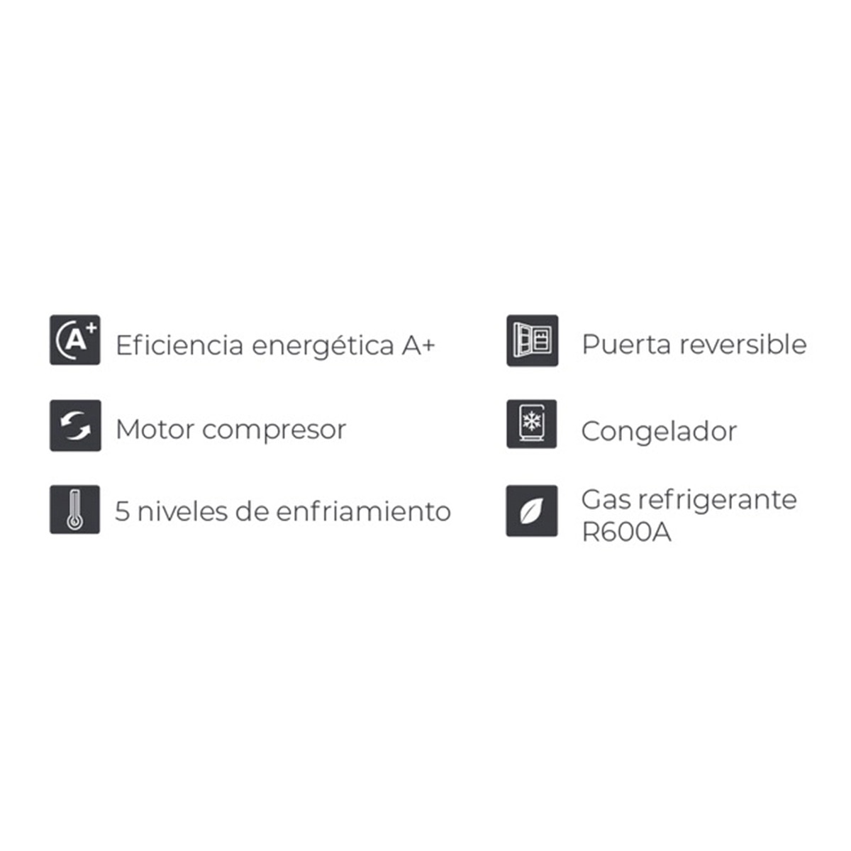 Heladera Frigobar 72 Litros Vondom RFG170N Negro Con Motor Compresor